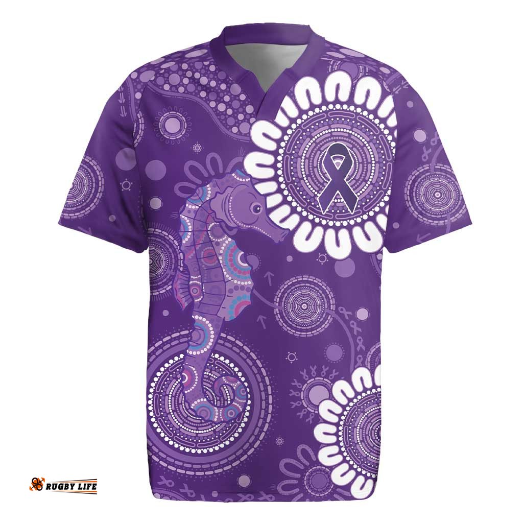 Sea Horse Australia Epilepsy Awareness Rugby Jersey LT9