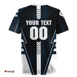 Personalized Carlton Blues Rugby Jersey Modern Geometric Sports Graphic Style TS04