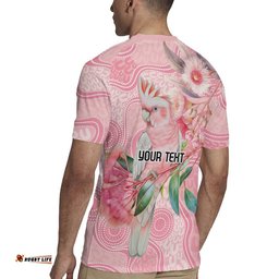 Personalized Pink Galah Fight for Hope and Healing Rugby Jersey Australias Breast Cancer Awareness LT9