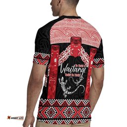 Toitu Te Tiriti O Waitangi Rugby Jersey Maori Wharenui With Taniko Motifs LT14