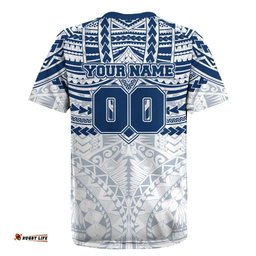 Personalized Geelong Cats Rugby Jersey Polynesian Tribal Pattern Heritage Football TS04