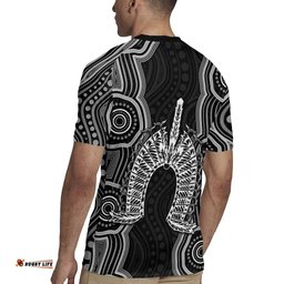 Torres Strait Islander Rugby Jersey Flag Feather Headdress Indigenous Dotwork Tribal Art TS04