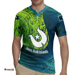 Torres Strait Islands Rugby Jersey Vibrant Polynesian Tribal Pattern Art TS04
