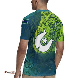 Torres Strait Islands Rugby Jersey Vibrant Polynesian Tribal Pattern Art TS04