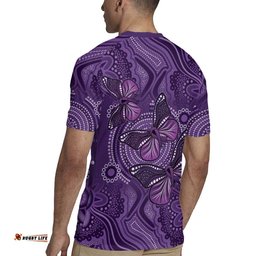 Purple Butterfly Spirit Rugby Jersey Australian Epilepsy Awareness LT9