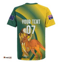 Australia Socceroos WC2026 Custom Rugby Jersey Golden Champions LT7