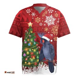 Australia Palm Cockatoo Christmas Rugby Jersey Goliath Cockatoo Santa Merry Chrissie LT14