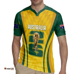 Australia Socceroos Custom Rugby Jersey 2026 Forever Golden LT7