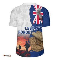 Australia Rugby Jersey Two Sides Of Service Anzac Day Remembrance