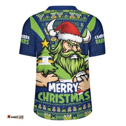 Canberra Raiders Rugby Jersey Merry Christmas Festive Spirit Edition