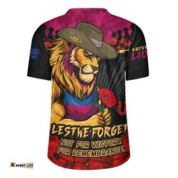 Brisbane Lions Rugby Jersey ANZAC Day Not For Victory For Remembrance