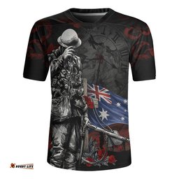 Australia Rugby Jersey Anzac Day Silent Dawn Spirit Of Remembrance