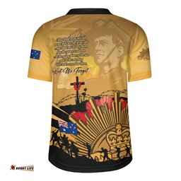 Australia Rugby Jersey Anzac Day In Memory Of Brave Servicemen