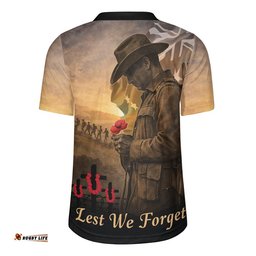 Australia Rugby Jersey Anzac Day At Dawn We Remember