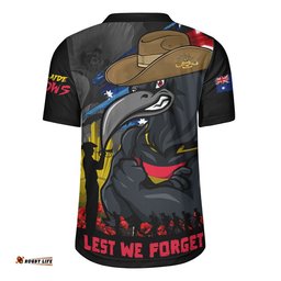 Adelaide Crows Rugby Jersey ANZAC Inspired Football Fan Memorial Design