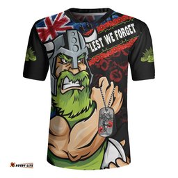 Canberra Raiders Rugby Jersey Anzac Remembrance Of The Fallen
