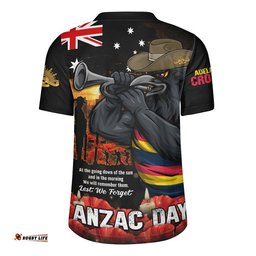 Adelaide Crows Rugby Jersey Anzac Day Dawn Of Courage Eternal Tribute