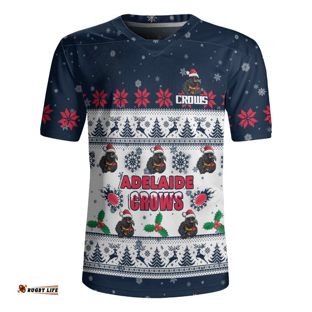Adelaide Crows Rugby Jersey Special Ugly Christmas Holiday Footy Fans