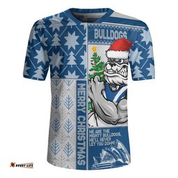 Canterbury-Bankstown Bulldogs Rugby Jersey Christmas Magic Knit Style Winter Glow