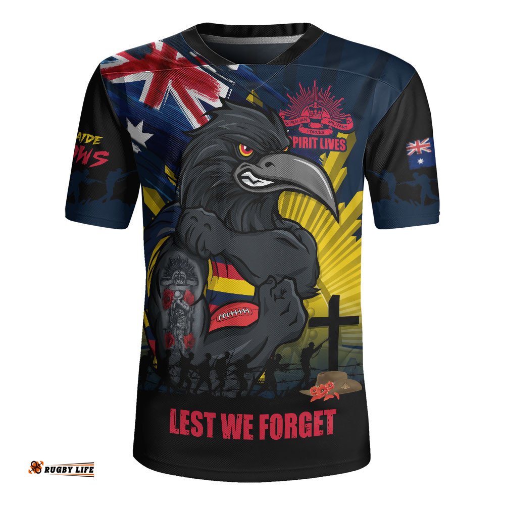 Adelaide Crows Rugby Jersey ANZAC Day Honour And Football Legacy