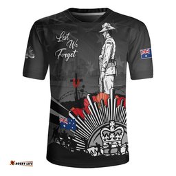 Australia Rugby Jersey Anzac Day In Memory Of Brave Servicemen