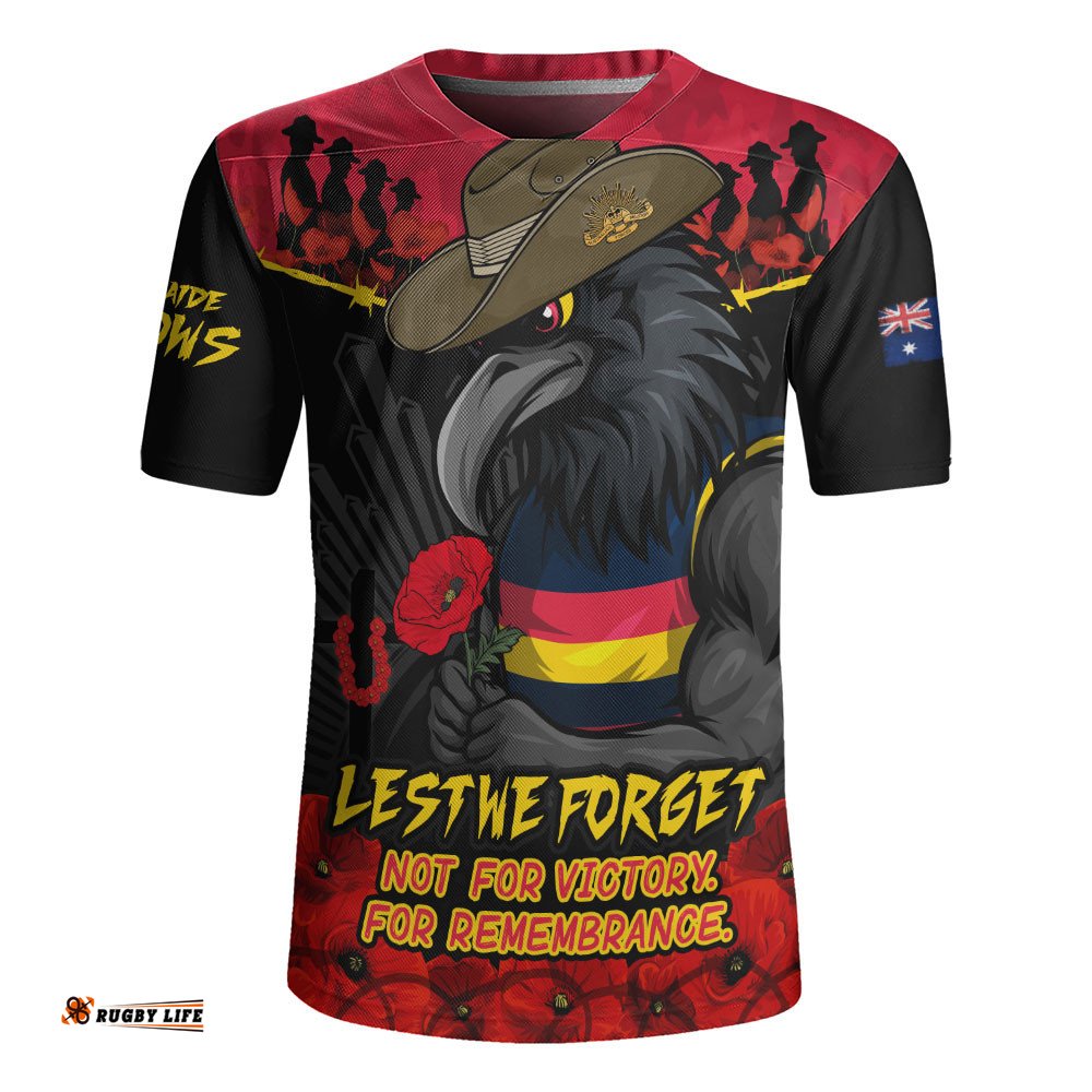 Adelaide Crows Rugby Jersey ANZAC Day Not For Victory For Remembrance