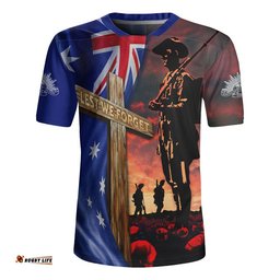 Australia Rugby Jersey Lest We Forget Remembrance