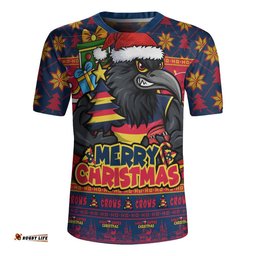 Adelaide Crows Rugby Jersey Festive Holiday Merry Christmas Vibe