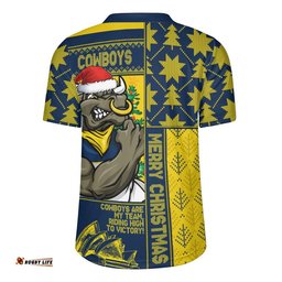 North Queensland Cowboys Rugby Jersey Christmas Magic Knit Style Winter Glow