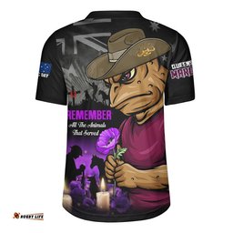 Queensland Maroons Rugby Jersey Anzac Day Purple Poppy And Animals That Served