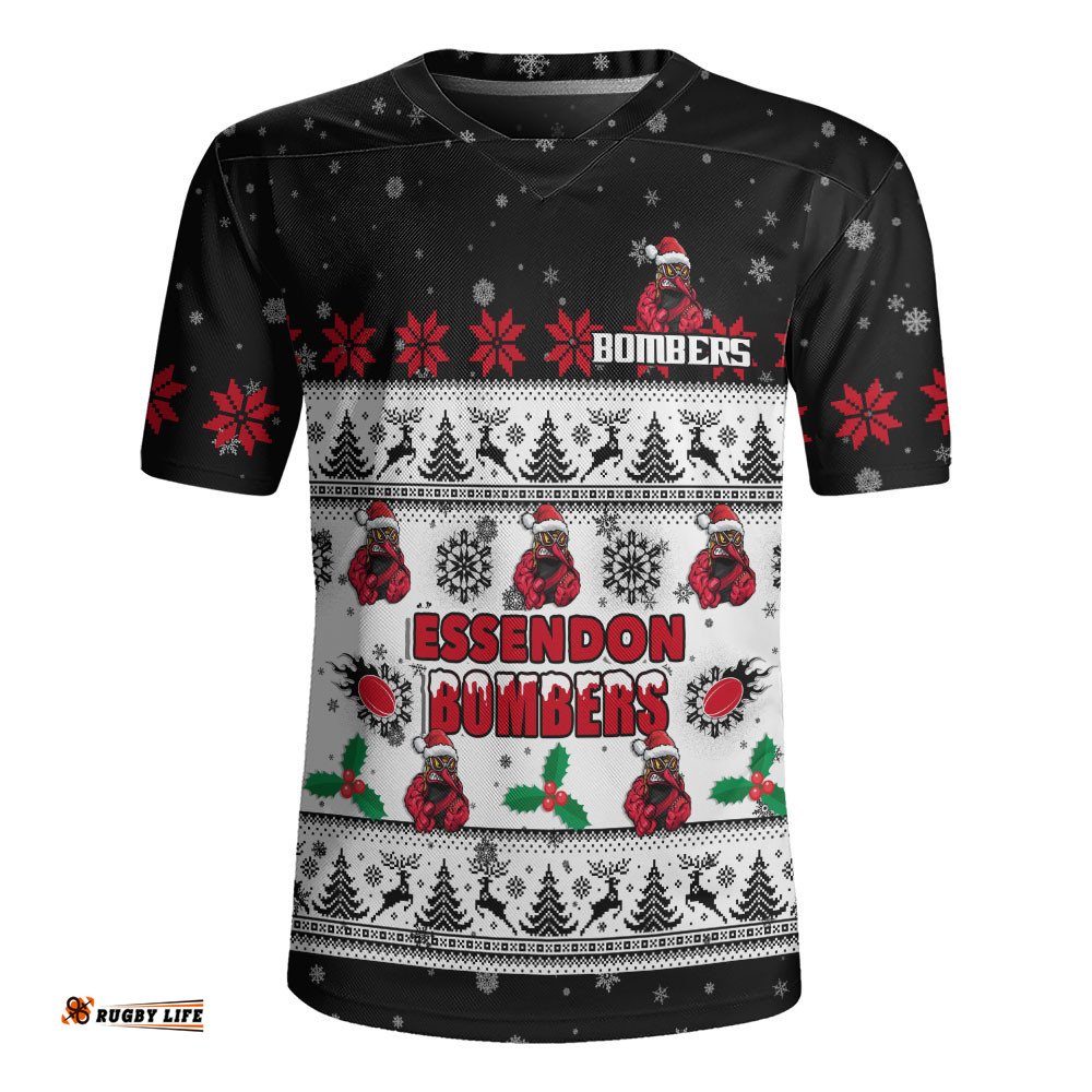 Essendon Rugby Jersey Special Ugly Christmas Holiday Footy Fans