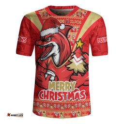 Redcliffe Dolphins Rugby Jersey Merry Christmas Festive Spirit Edition