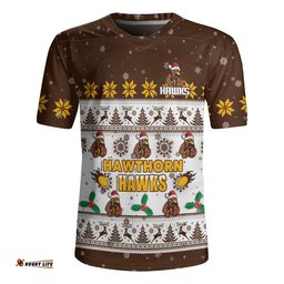 Hawthorn Rugby Jersey Special Ugly Christmas Holiday Footy Fans