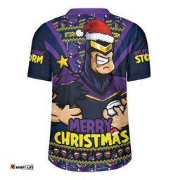 Melbourne Storm Rugby Jersey Merry Christmas Festive Spirit Edition