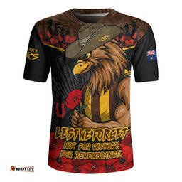 Hawthorn Rugby Jersey ANZAC Day Not For Victory For Remembrance