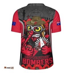 Essendon Rugby Jersey Lest We Forget In Eternal Honor And Duty