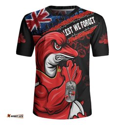 Redcliffe Dolphins Rugby Jersey Anzac Remembrance Of The Fallen