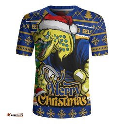 Parramatta Eels Rugby Jersey Merry Christmas Game Day Knit Style Team Edition