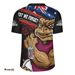 Queensland Maroons Rugby Jersey Anzac Remembrance Of The Fallen