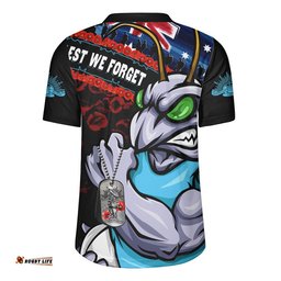 New South Wales Blues Rugby Jersey Anzac Remembrance Of The Fallen