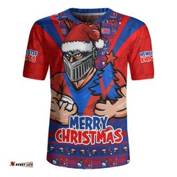 Newcastle Knights Rugby Jersey Merry Christmas Festive Spirit Edition
