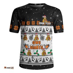 GWS GIANTS Rugby Jersey Special Ugly Christmas Holiday Footy Fans
