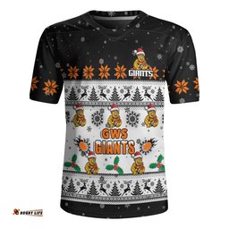 GWS GIANTS Rugby Jersey Special Ugly Christmas Holiday Footy Fans