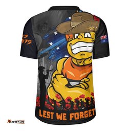 GWS GIANTS Rugby Jersey ANZAC Inspired Football Fan Memorial Design