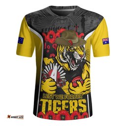 Richmond Rugby Jersey Lest We Forget In Eternal Honor And Duty