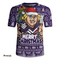 Fremantle Rugby Jersey Festive Holiday Merry Christmas Vibe