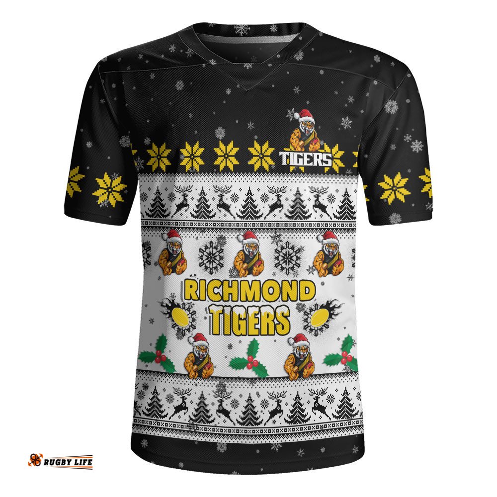 Richmond Rugby Jersey Special Ugly Christmas Holiday Footy Fans