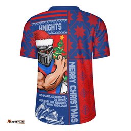 Newcastle Knights Rugby Jersey Christmas Magic Knit Style Winter Glow