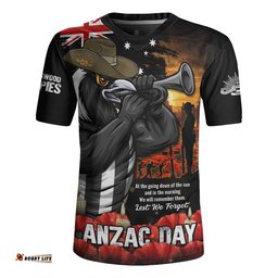 Collingwood Rugby Jersey Anzac Day Dawn Of Courage Eternal Tribute