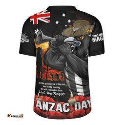 Collingwood Rugby Jersey Anzac Day Dawn Of Courage Eternal Tribute